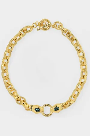 Aurélie Bidermann Collier Tao aus blauem Metall