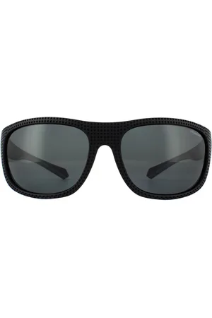 Polaroid Sport Wrap Mens Grau Polarisierte Sonnenbrille