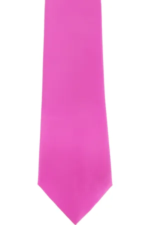Premier Mens Plain Satin Krawatte (schmale Klinge) (2er-Pack) (Hot Pink)