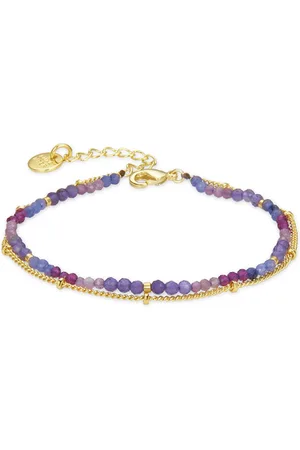 Luxenter Armband, Aiel Purple Kristall in 18 Karat Gelbgold