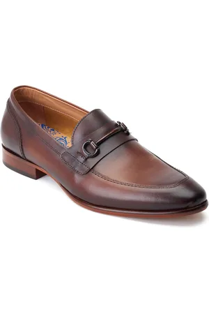 Base London Russo Herrenschuhe aus gebranntem braunem Leder