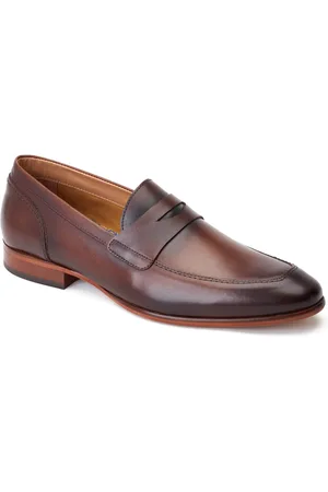 Base London Bruno Herrenschuhe aus gebranntem braunem Leder