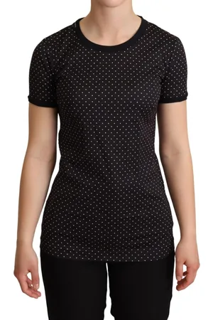 Dolce & Gabbana Wunderschones gepunktetes Baumwoll-T-Shirt