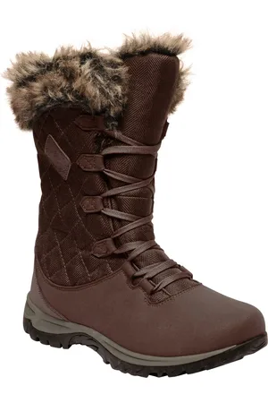Regatta Great Outdoors Womens/Ladies Newley Faux Fur Trim Thermo Boots (Chestnut)