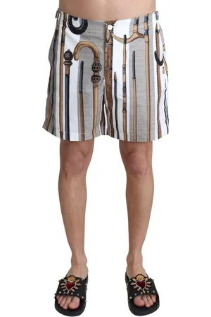 Dolce & Gabbana Herren BIK1070 Wanderstocke Print Badeshorts