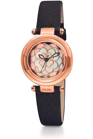 Folli Follie Luxus-Quarzuhr mit Lederarmband und Edelstahlgehause