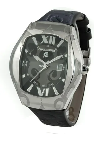 Chronotech Lederarmband Quarz Analog Uhr