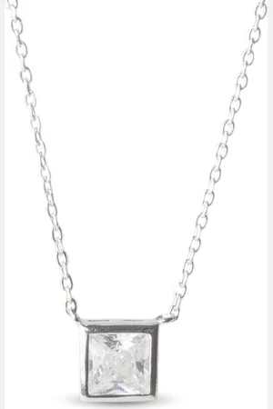 Luxenter Halskette, 925 Sterling Silber Birdax und glänzende rhodinierte Zirkonia