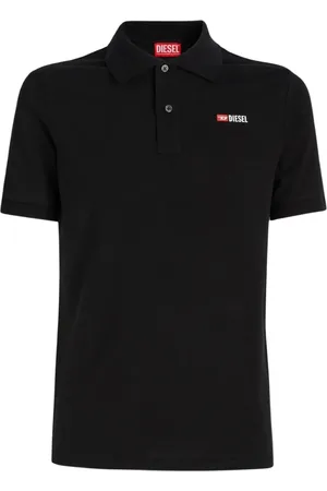 Diesel T-Smith-Div Schwarzes Poloshirt