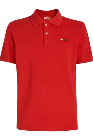 Diesel T-Smith-Div Rotes Poloshirt