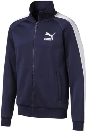 PUMA Ikonische T7 -Herren Navy Blue Track Jacke