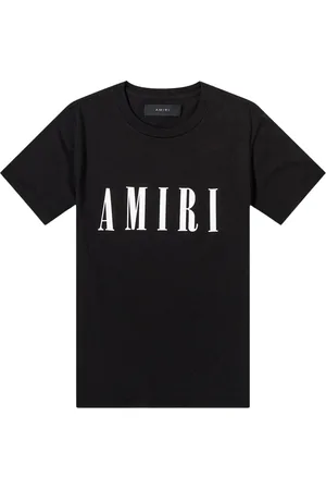 AMIRI Schwarzes T-Shirt mit großem Markenlogo von