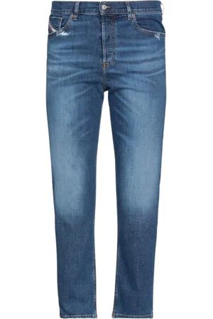 Diesel D-Fining Tapered Fit Denim-Jeans in schlichter blauer Waschung