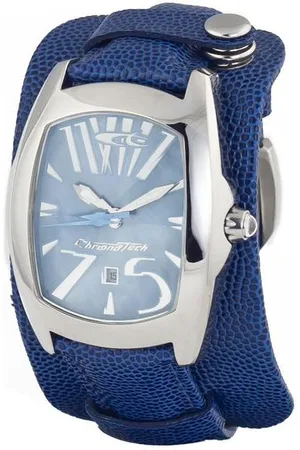 Chronotech Quarz Analog Lederarmbanduhr