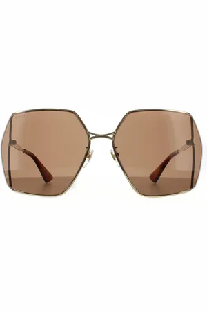 Gucci Square Damen Braun Sonnenbrille