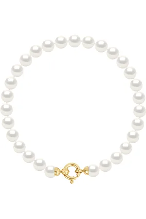 Diadema Armband - Echte Süßwasserperlen - Gelbgold