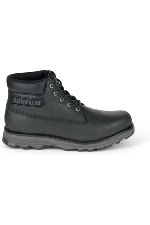 Caterpillar Herren Founder Ankle Boots aus schwarzem Leder für den Alltag