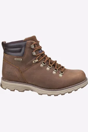 Caterpillar Herren Sire wasserdichte Arbeitsstiefel aus braunem Zuckerleder