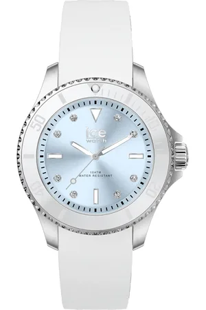Ice-Watch Ice Watch Ice Steel - White Pastel Blue Damen Armbanduhr 020365 - S