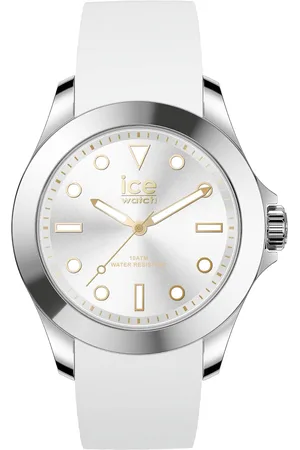 Ice-Watch Ice Watch Ice Steel - Classic - White Gold Damen Armbanduhr 020384 - M