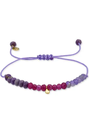 Luxenter Armband , Kasai aus 925er Sterlingsilber und 18K Gelbgold plattiertem Kristall