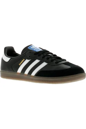 adidas Herren Trainers aus Lederobermaterial mit Wildleder- und Goldfolie-Details, Schnürverschluss mit synthetischem Lederfutter