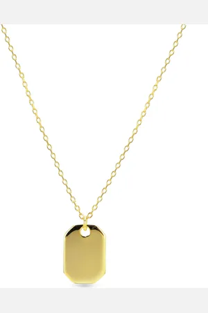 Luxenter Imlor-Halskette aus 925er Sterlingsilber mit 18 Karat Gelbgoldplattierung