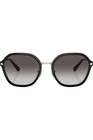 Michael Kors Seoul schwarze Sonnenbrille mit grauen Verlaufsglasern
