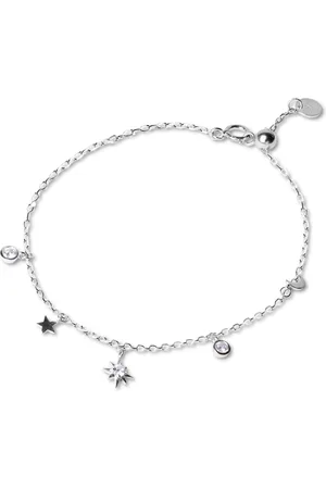 Luxenter Oyazia-Armband aus 925er Sterlingsilber und glänzenden, rhodinierten Zirkonias