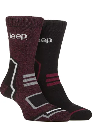 Jeep Mens Thermal Winter Socken | | Thick Ribbed Design Warm gestrickt Boot Socken | Chunky Performance Socken - / Berry