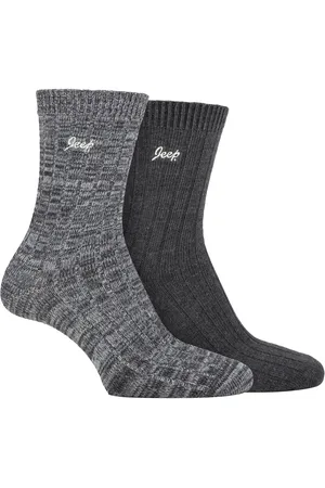Jeep Womens Walking Boot Socken | | 2 Pack High Performance Polyester Running Socken - Charcoal / Slate