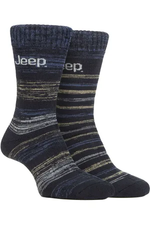 Jeep Mens Thermal Winter Socken | | Thick Ribbed Design Warm gestrickt Boot Socken | Chunky Performance Socken - / Navy