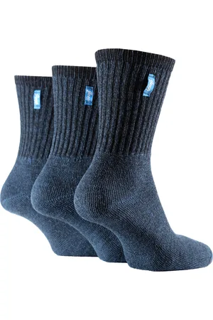 Jeep Damen Vintage Boot Socken | | Anti-Blister Crew Länge Baumwolle Retro Sport Socken für Frauen