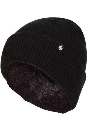 Heat Holders Damen Fleece gefütterte gerippte Überwurfmütze | Wärmehalter | Thermomütze für den Winter