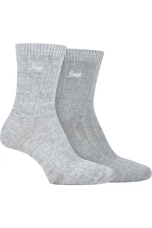 Jeep Womens Walking Boot Socken | | 2 Pack High Performance Polyester Running Socken - Schiefer / Weiß