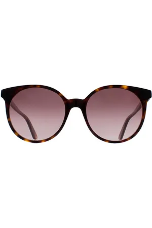 Gucci Rund Damen Dunkel Havanna Farbverlauf GG0488S