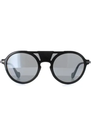 Moncler ML0053 01B grau Spiegel Sonnenbrille