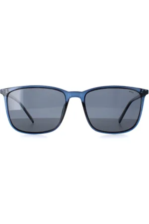 Invu Rectangle Unisex Transparent Kristall Dunkelblau Polarisiert B2125