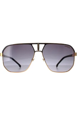 Carrera 1062/S SAO 9O mattschwarze und goldfarbene Sonnenbrille mit grauem Farbverlauf