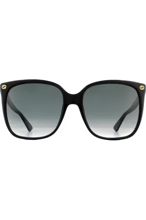 Gucci Square Womens Grau Gradient Sonnenbrille