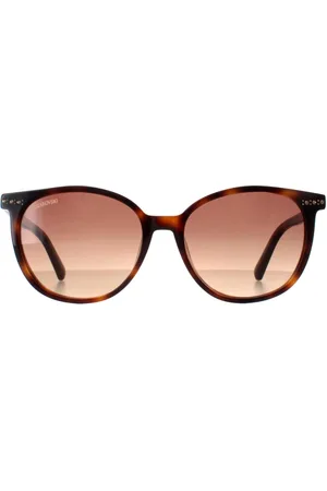 Swarovski SK0354 52F Sonnenbrille mit Farbverlauf in dunklem Havanna