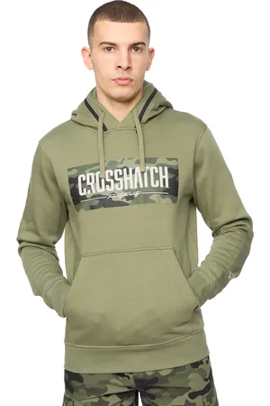 Crosshatch "Camtort" Kapuzenpullover für Herren (Oliv)