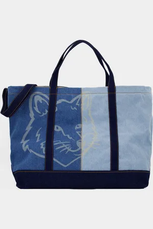 Maison Kitsuné Fox Head Weekender Cabas - Maison Kitsune - Denim