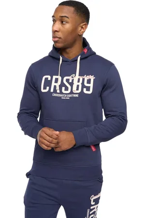 Crosshatch "Ellsworth" Kapuzenpullover für Herren (Marineblau)
