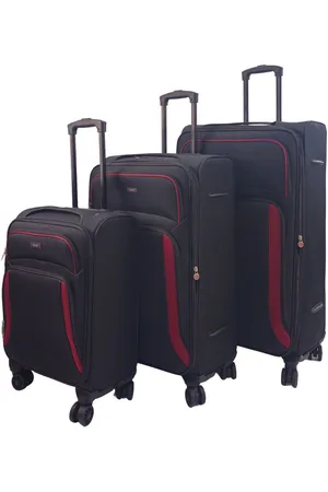 Infinity Weiches 3-teiliges Gepäckset mit 8 Rädern und leichtem Reisekoffer