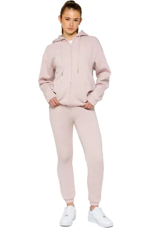 Enzo | Damen Oversized Zip Hoodie Tracksuit Set
