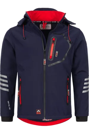 Arctic Herren Softshell Jacke Übergangsjacke – Navy-Rot