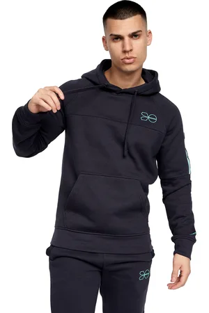 Crosshatch "Chillmake" Kapuzenpullover für Herren (Marineblau)
