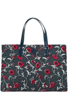 Tory Burch Retro-Handtasche aus Nylon mit Batikdruck