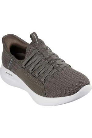 Skechers Relaxed Fit Sport Ballet Chic Textile Damen Olivgrüne Sneakers